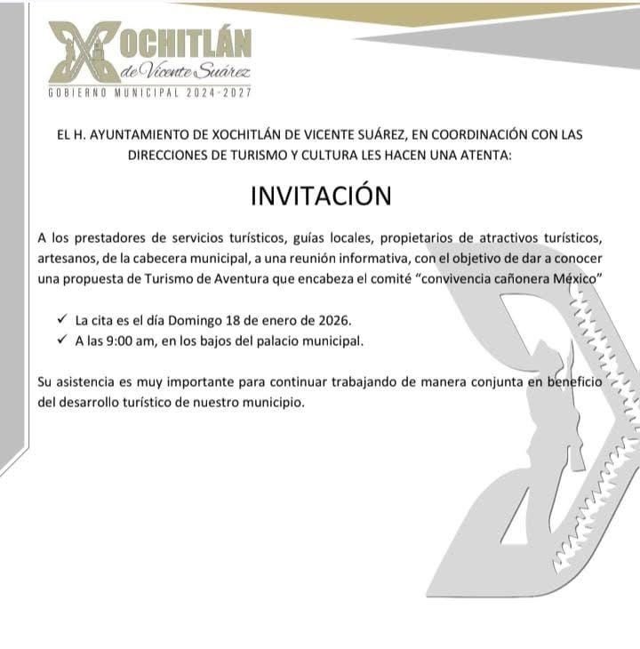 ¡Sigamos impulsando el turismo en Xochitlán!