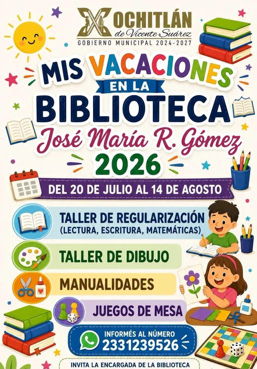 ¡Las vacaciones son para divertirse, crear y aprender en grande! 🎒✨